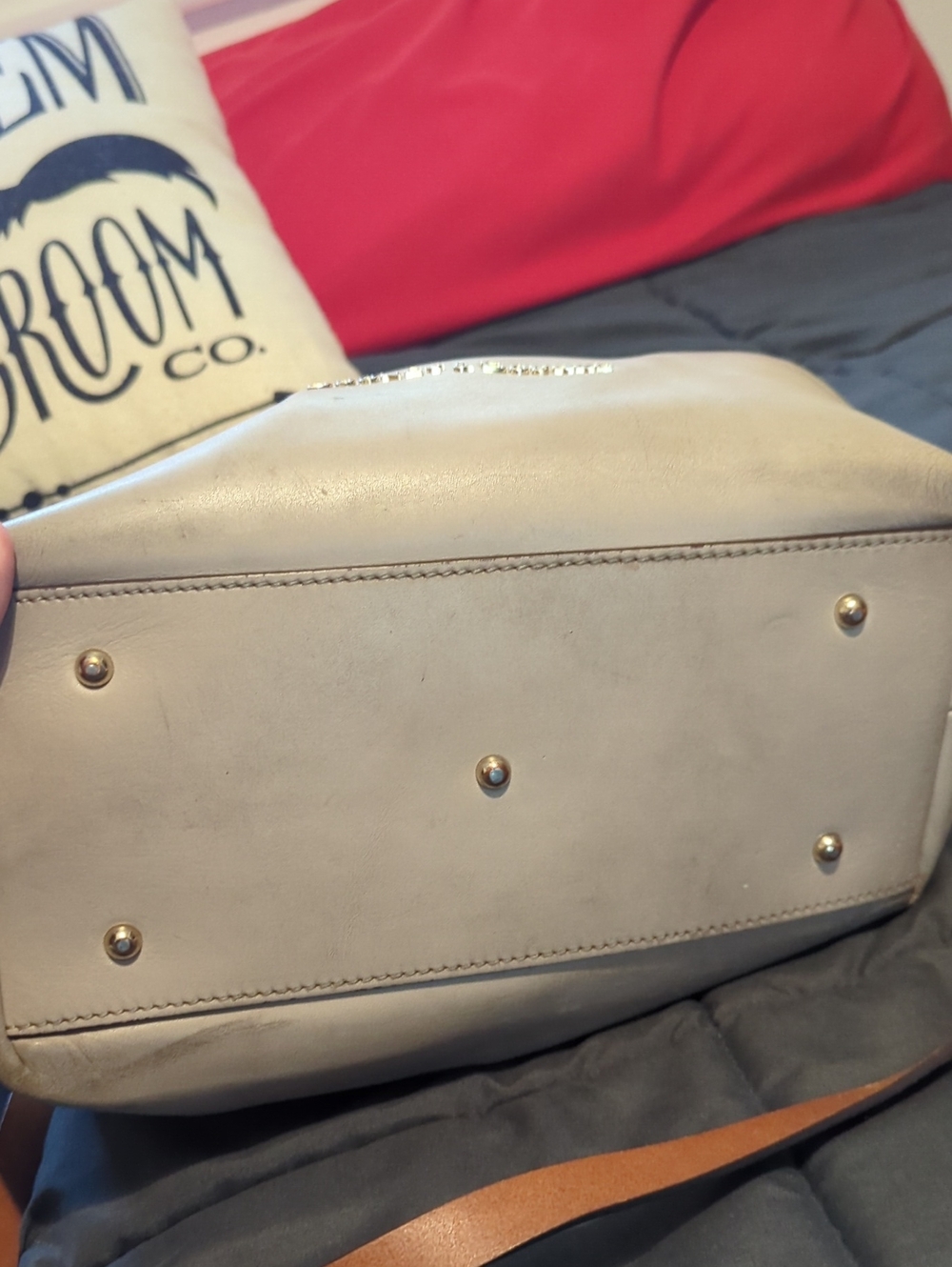 Dooney & Bourke City Barlow Beige Leather Tote Bag 🛍️ 🥰 - Picture 6 of 10